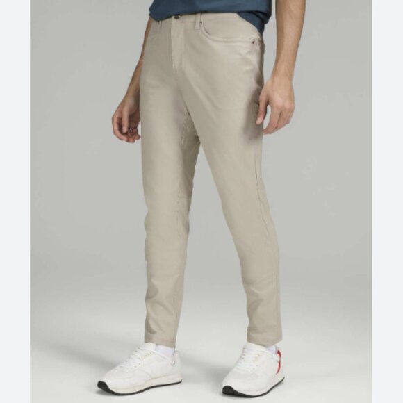 Lululemon ABC Skinny-Fit Pant 32.5" *Warpstreme Beige 5-Pocket Size 35 - Picture 1 of 12